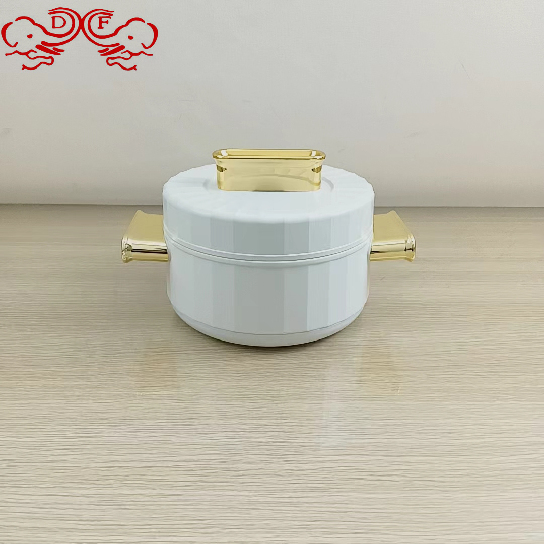 DF68907 Three-piece insulated pot set, plastic-steel fresh-keeping pot, large-capacity rice cooker with lid, lunch box, double-ear pot, export DF TRADINGHOUSE Specification image