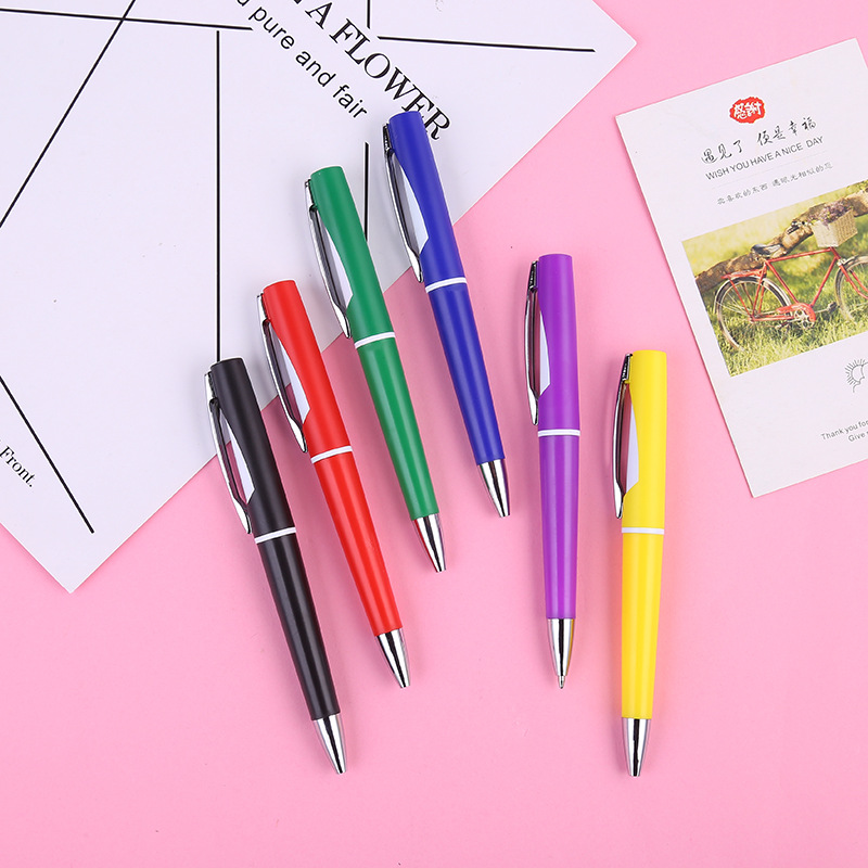 Ballpoint pen promotion: Color-stemmed ballpoint pens that can be printed with advertisements Application Scenario