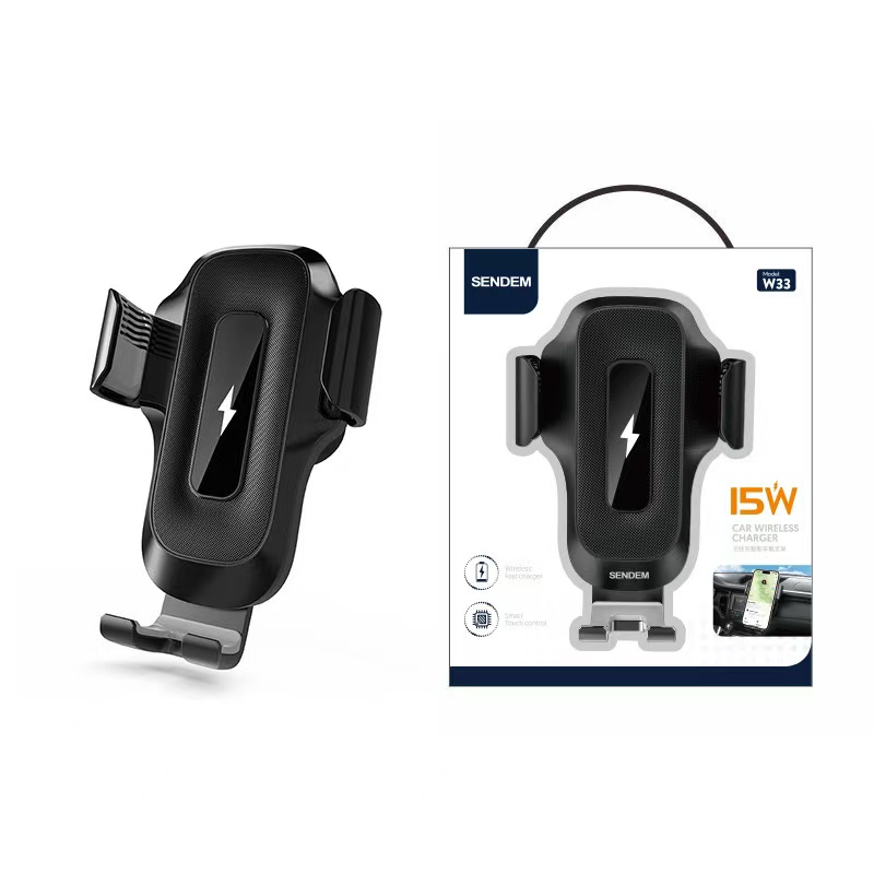 15W wireless smart touch car bracket air outlet mobile phone charging car bracket Item Picture