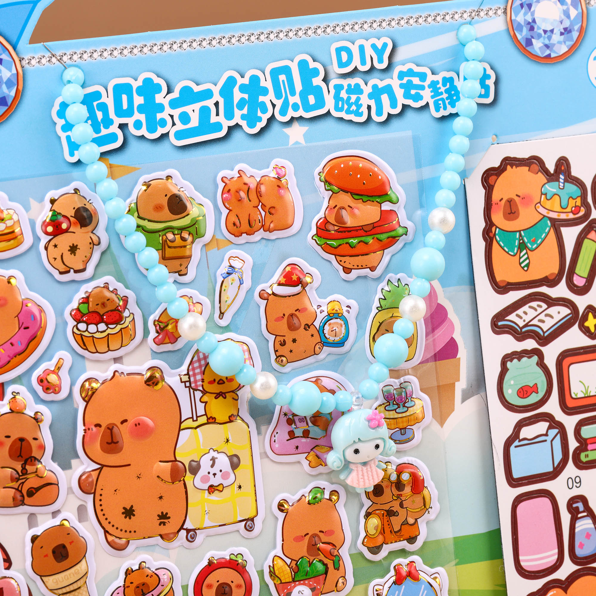 贴纸/造景贴纸/儿童贴纸/亚克力脸贴/stickers贴纸细节图
