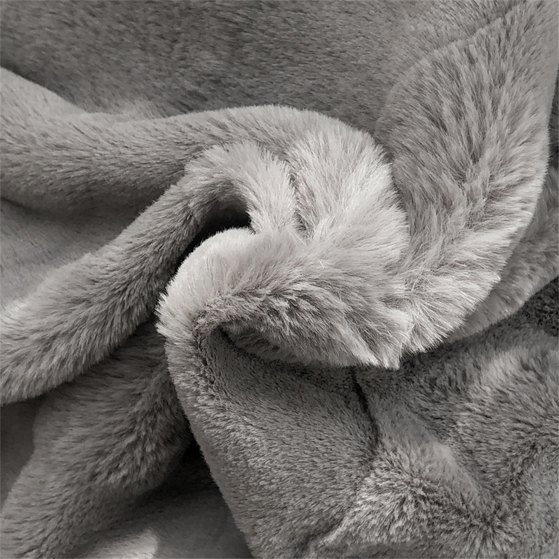 Winter A-class rabbit plush bed four-piece set, milk plush and fleece quilt cover, thickened warm coral flannel bed sheet 4 pic 3