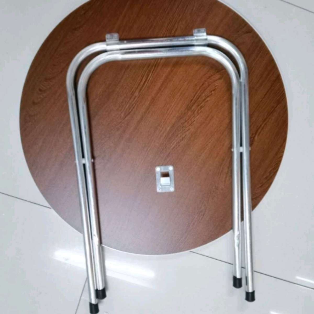 多功能折叠吃饭小饭桌简易圆形可吃饭桌子木头家用餐桌细节图