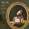 Retro solar-powered phonograph car aroma diffuser, rotating diffuser, fashionable ladies' car perfume, car interior fragrance display piece Item Picture