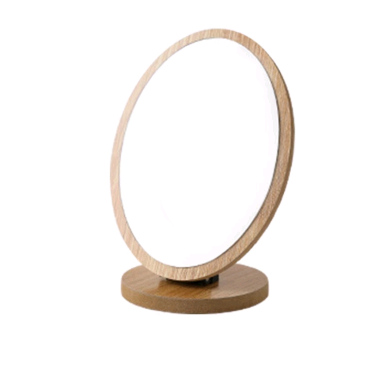 178小号号木质台式化妆镜女梳妆镜学生桌面镜子宿舍少女便携折叠可立产品图