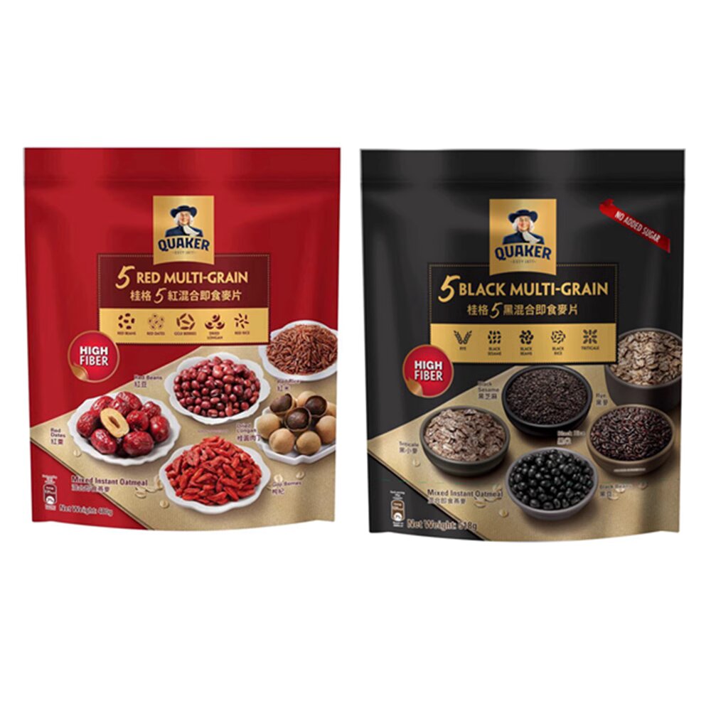 包邮！桂格5红混合即食麦片480克美魄冲泡休闲零食轻断食五谷杂粮