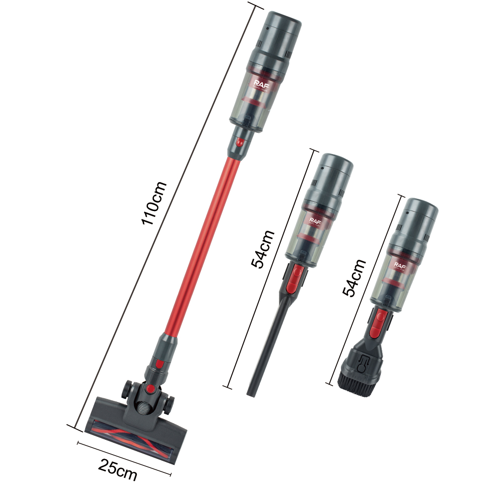 RAF European-standard cross-border cordless vacuum cleaner, household, car, handheld, high-power, portable, three-in-one with strong suction power Specification drawing