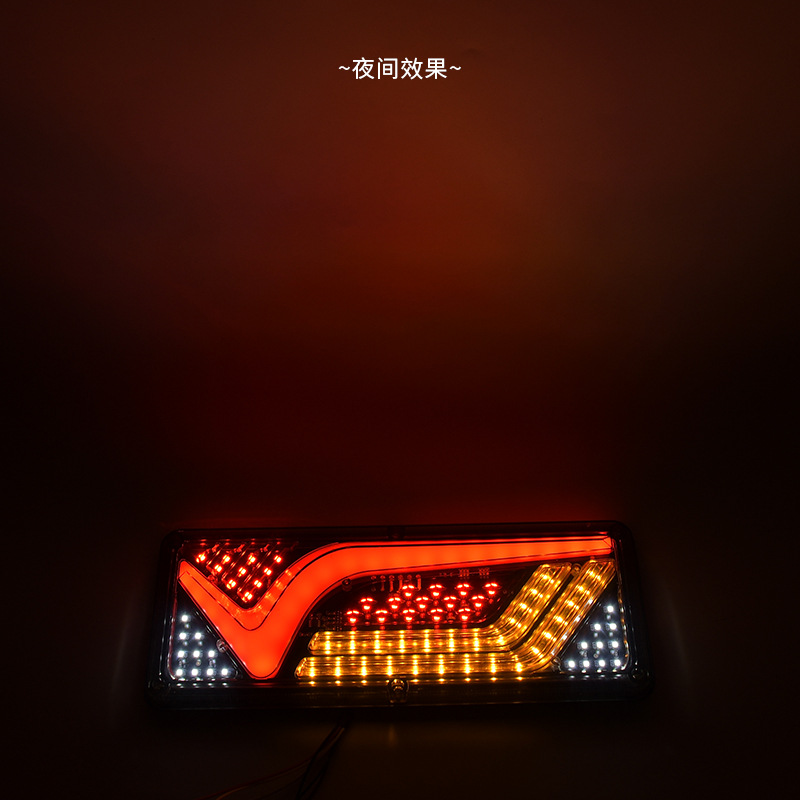 The manufacturer supplies 24V rear taillights for large trucks, general truck rear taillights and truck rear lights details Picture