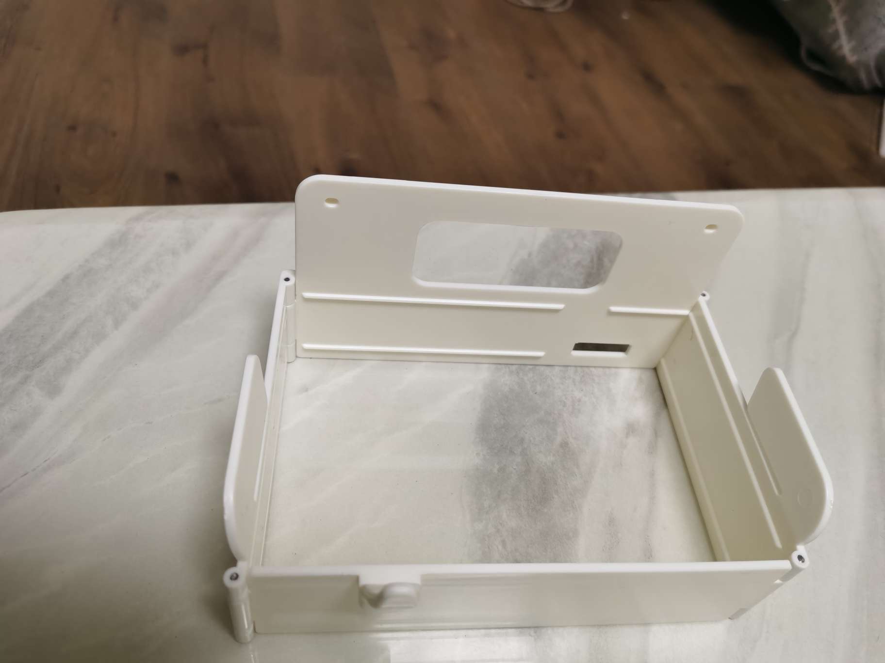 折叠式垃圾袋挂架免打孔家用垃圾袋挂架壁挂可折叠垃圾收纳架批发 塑料盒透明冰箱整理神器详情图10