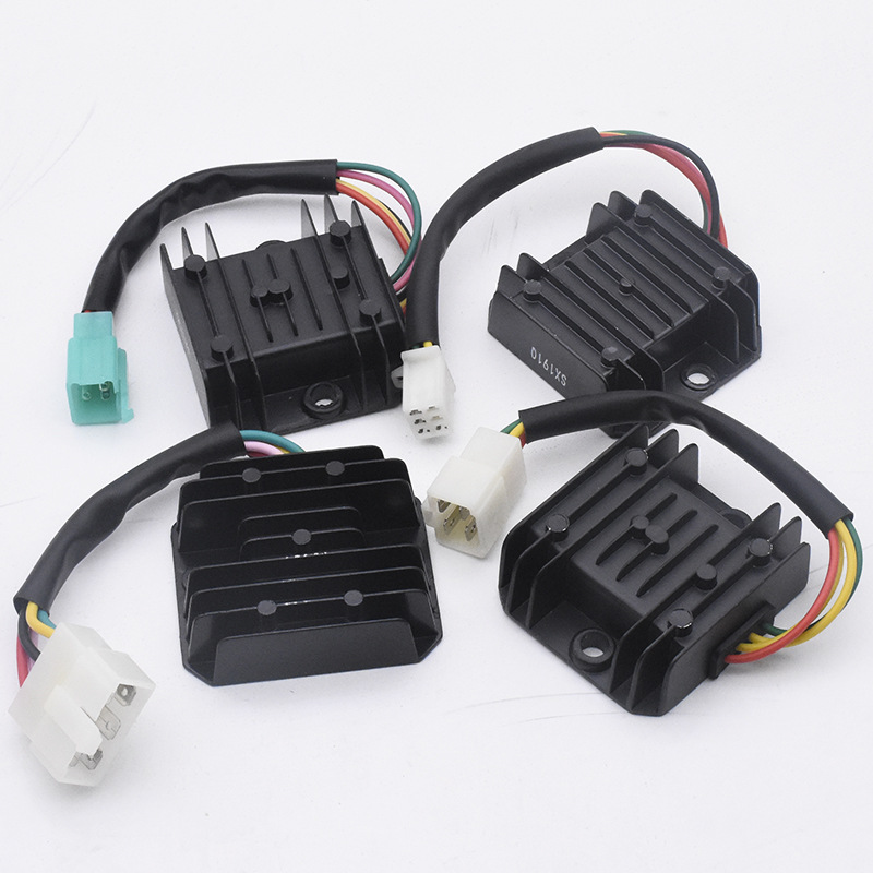 The motorcycle rectifier electrical appliance is suitable for CBT125 CG125 rectifier 5-wire male plug voltage stabilizing rectifier accessories details Picture
