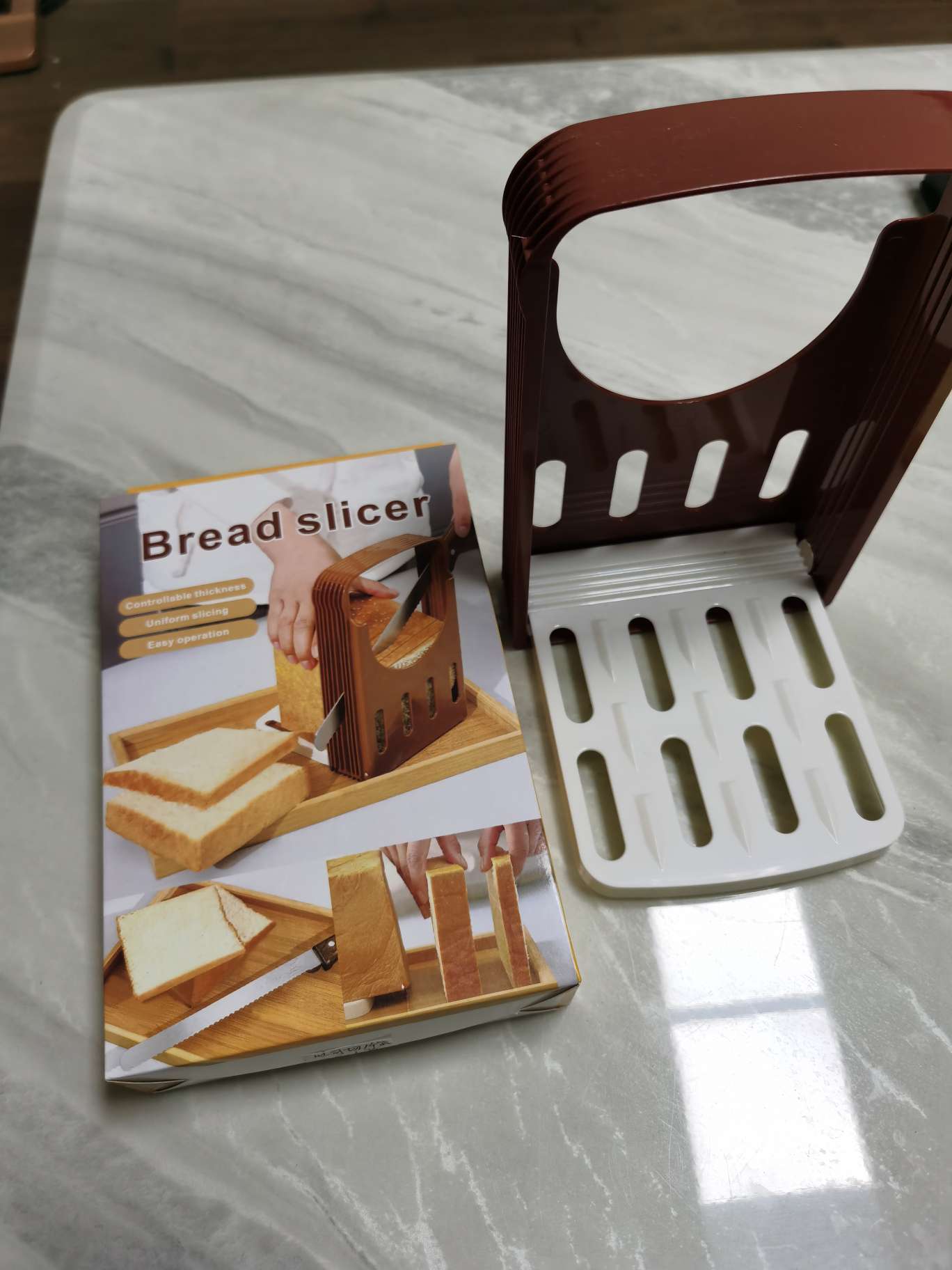 Bread slicer, toast slicer and divider, cutter, foldable slicing rack, household baking tools in stock undefined
