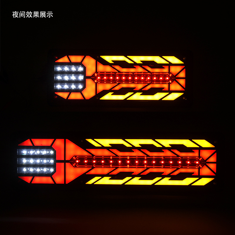 Money Leopard guided light taillights, truck brake lights, LED electronic 24V truck flow turn signals, car taillights factory direct sales Application Scenario