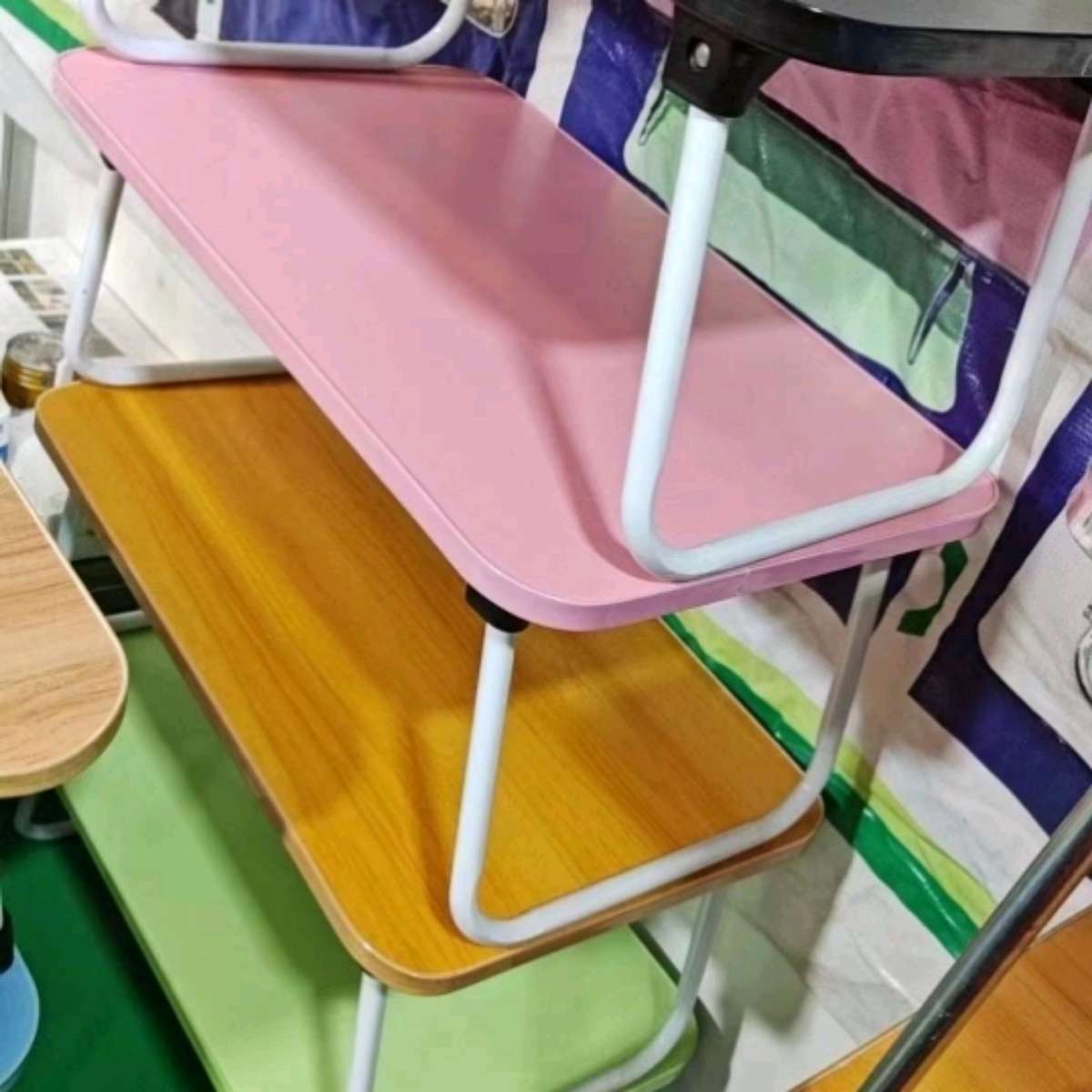 电脑床上折叠桌宿舍懒人小桌子少女上铺卧室坐地飘窗书桌便携餐桌