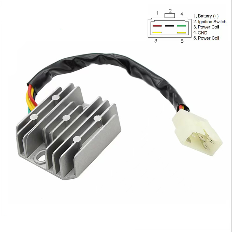 The dedicated electrical rectifier for motorcycles is suitable for the LF110, Zhujiang 125 and Yamaha ybr125 models Item Picture