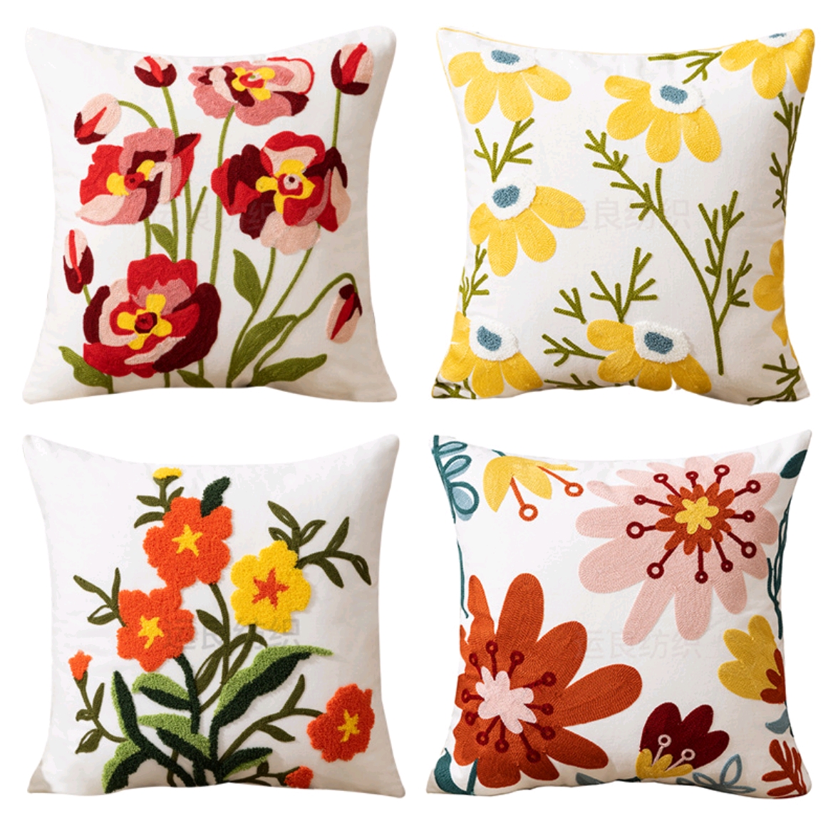 Wholesale flower pillowcase, country-style ins home sofa, pillow, headrest, office lumbar support, pillow and quilt Specification image