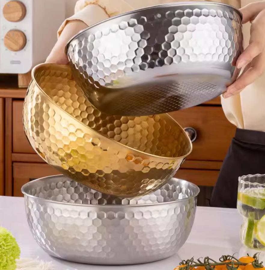 陶瓷碗/日式美浓烧餐具/碗筷/不锈钢盆/硅胶白底实物图