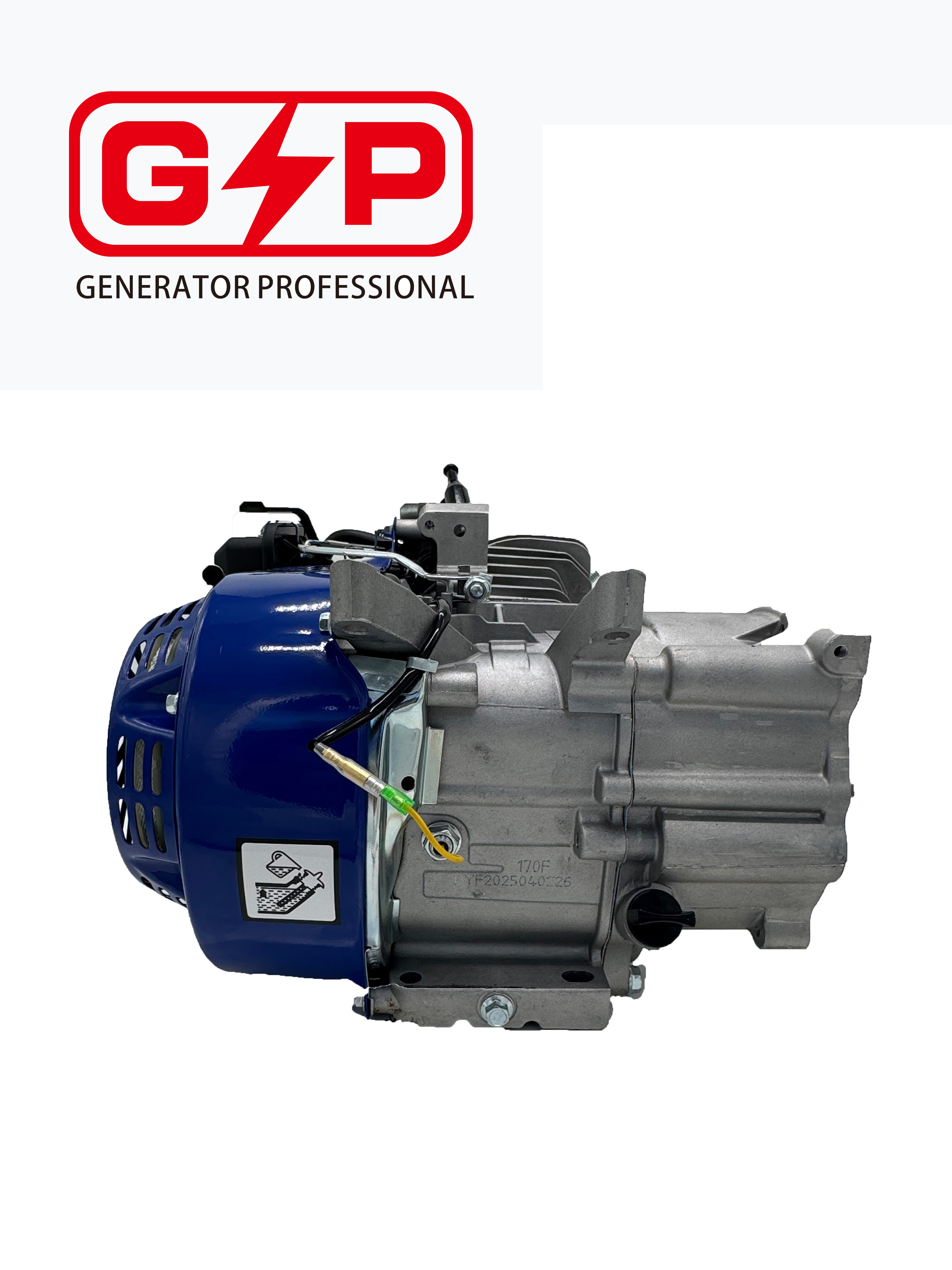 户外便携式发电机，170F手动启动发电机组动力头电机