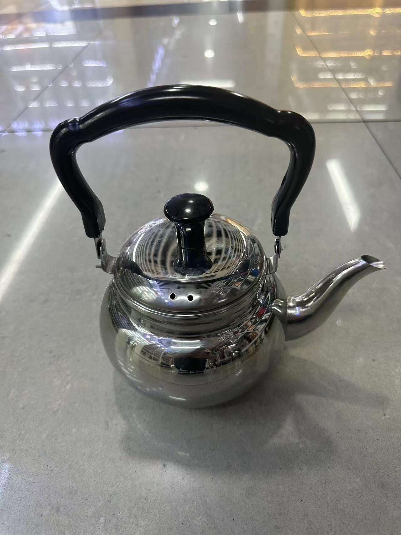 厂家浦发新款苹果壶不锈钢古典壶无磁壶泡茶壶煮水壶餐馆家用旅行电磁炉壶