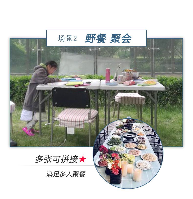 折叠桌餐桌家用麻将桌打牌四方桌子学习桌简约正方形吃饭小方桌子详情5