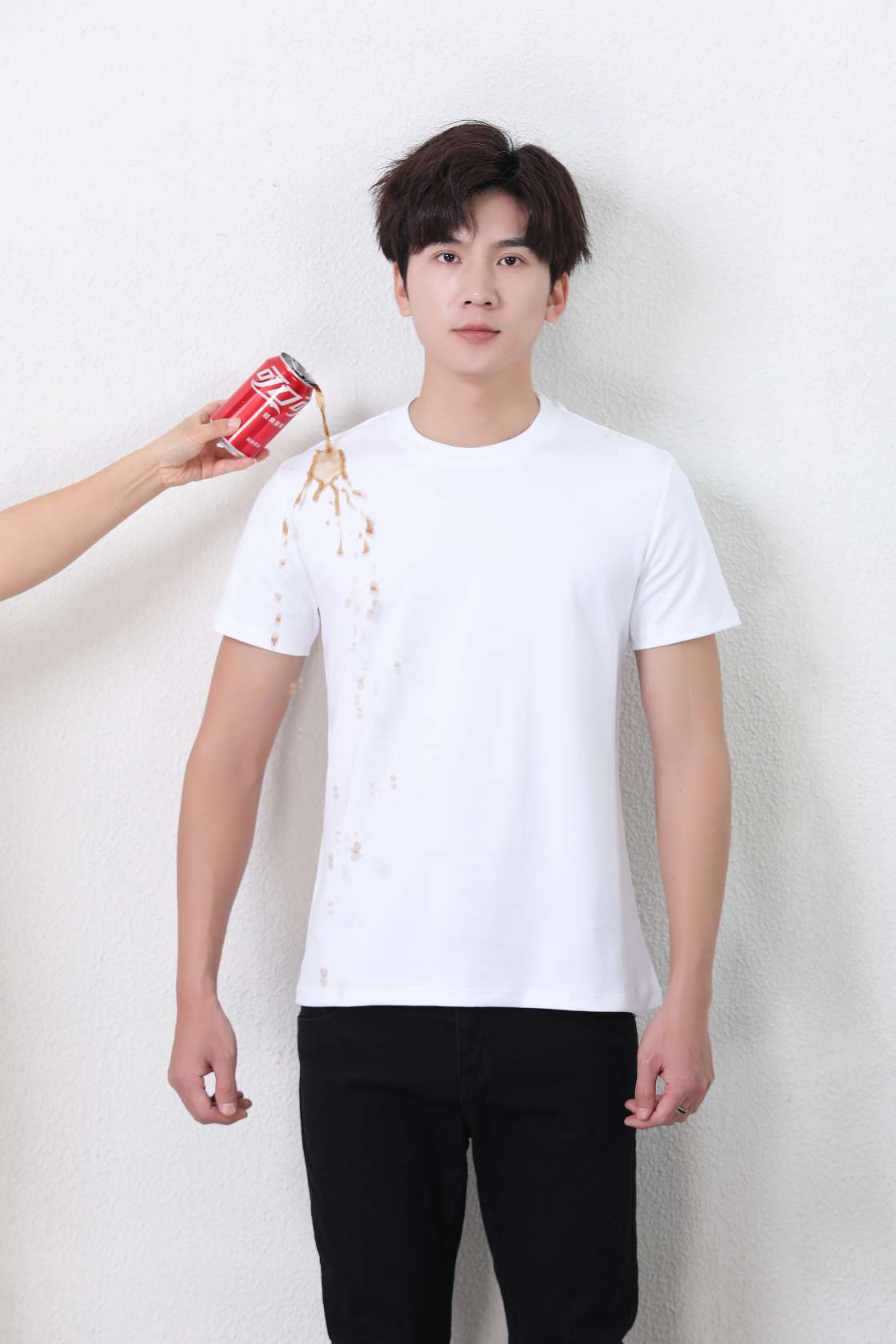 Three-proof lotus leaf technology waterproof, oil-proof and stain-proof short-sleeved advertising shirt, cultural shirt, men's casual wear, comfortable, breathable and fashionable new style detail image 5