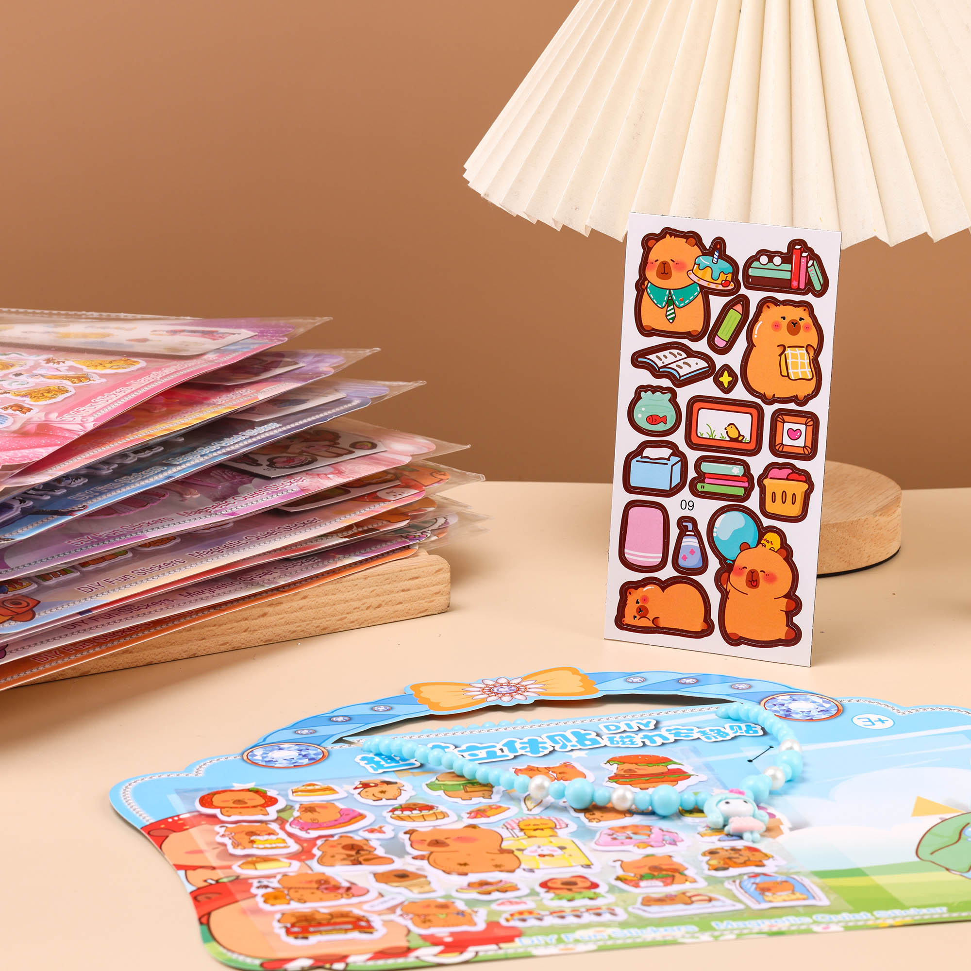贴纸/造景贴纸/儿童贴纸/亚克力脸贴/stickers贴纸白底实物图