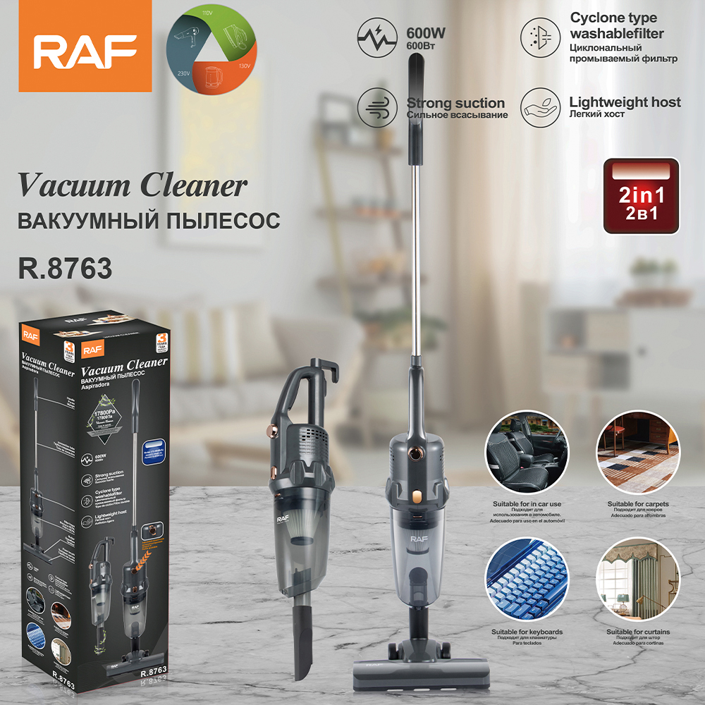 RAF European-standard cross-border two-in-one high-suction wired vacuum cleaner, household handheld high-power vacuum portable full figure