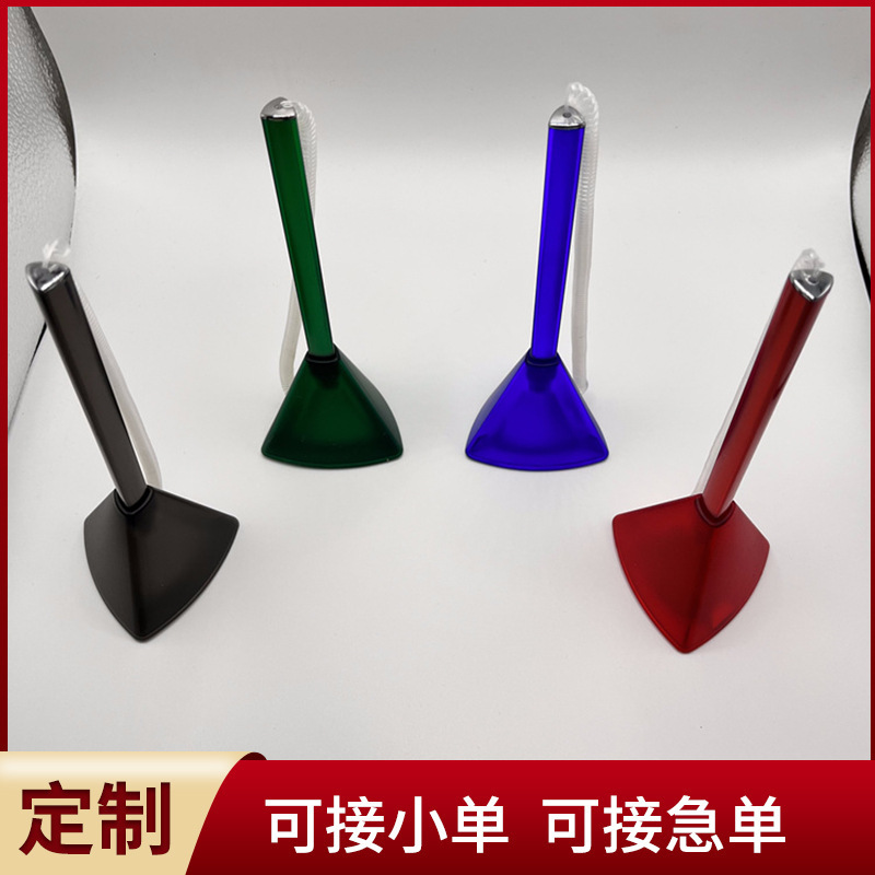This triangular pen is a ballpoint pen that can be used to print advertisements full figure