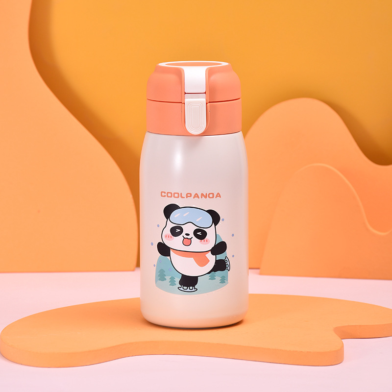 日用百货杯具系列 金属钛保温杯 水杯便携式 钛杯材质 保温效果好 轻便耐用杯子熊猫详情7