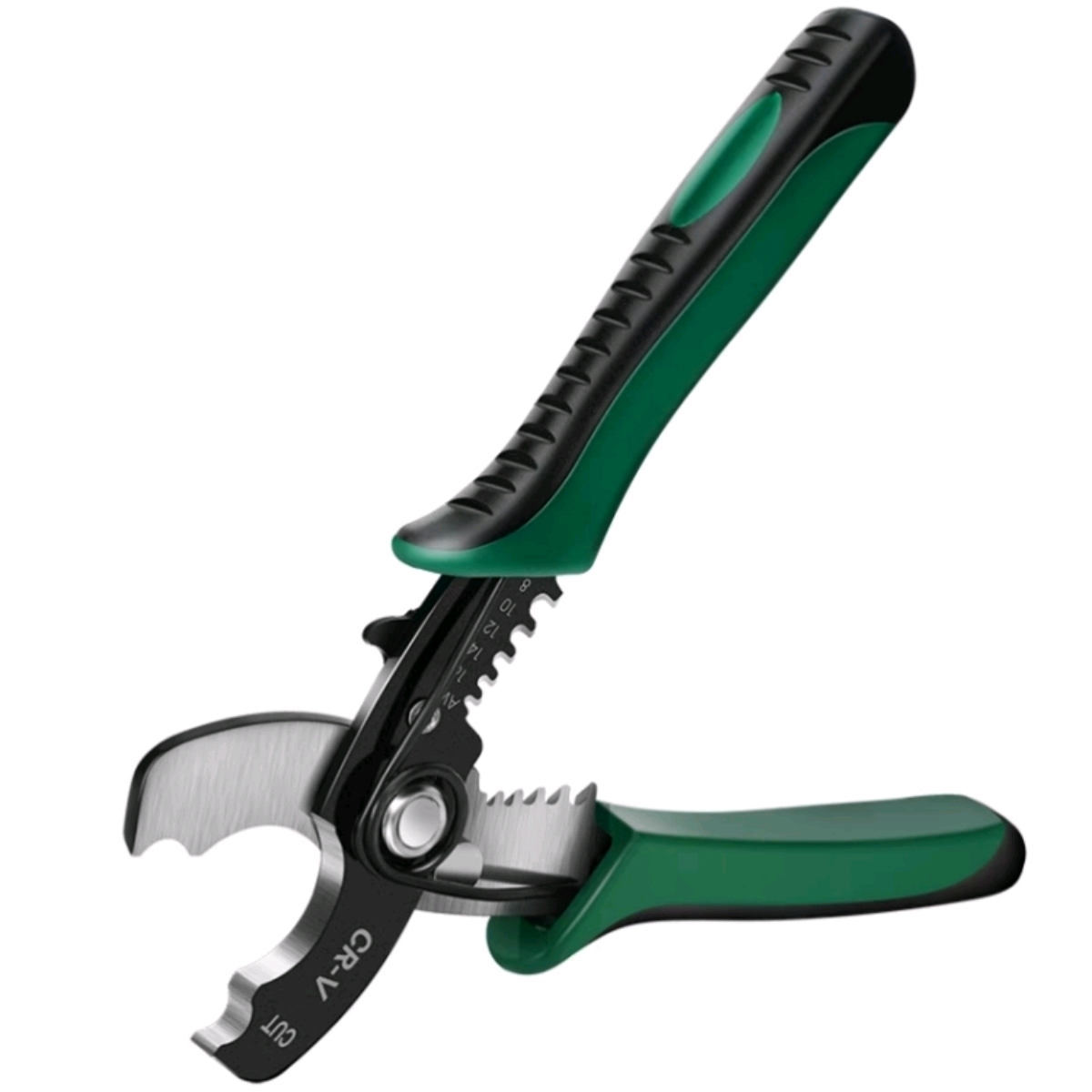 Wire stripper, a multi-functional electrician's special tool, wire cutting pliers, cable pulling scissors, wire stripping, wire pressing and wire pulling device Item Picture