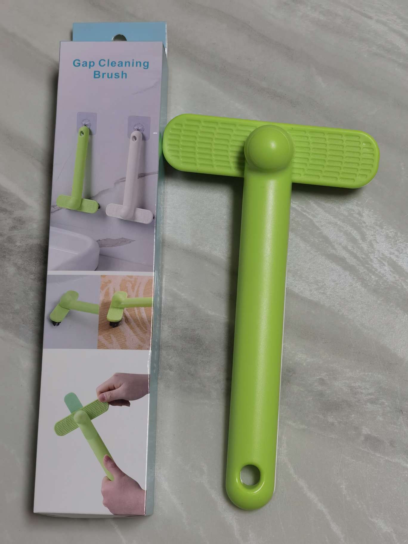 Multi-functional rotating bathroom crevice brush, kitchen stove, bathroom without dead corners, hard bristle floor crevice cleaning brush, brush, brush, fan dust removal brush details Picture
