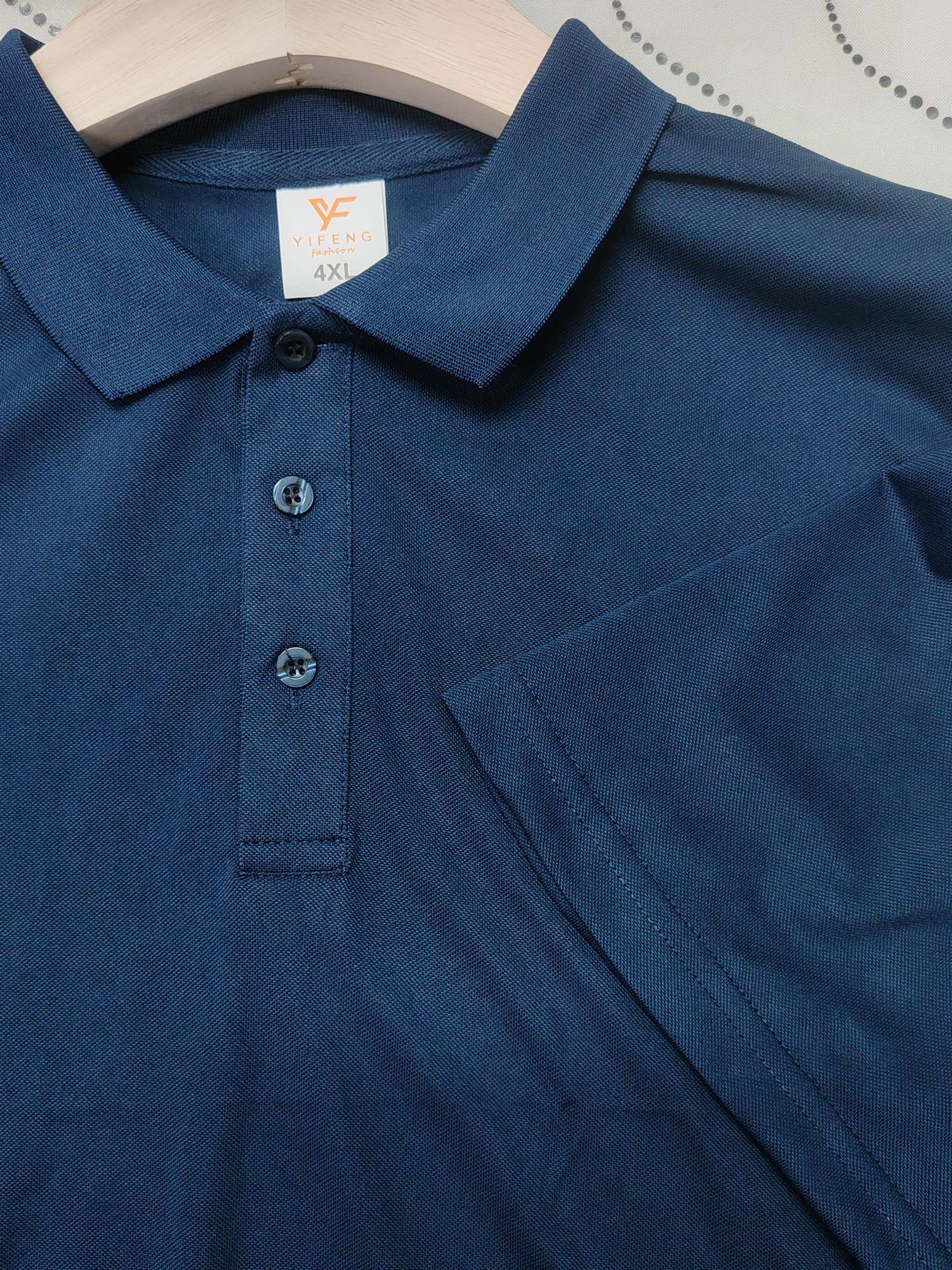 Ice silk mesh elastic cool cotton polo men's and women's same solid color lapel polo short-sleeved lapel polo imitation cotton advertising shirt Cultural shirt Men's casual advertising shirt light, breathable and comfortable detail image 14