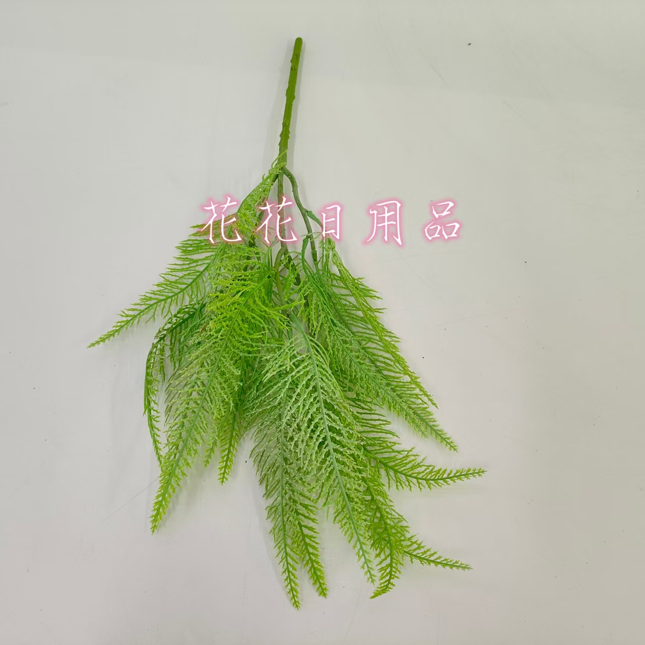 Artificial flower bonsai, single green plant leaf wall hanging decoration details Picture
