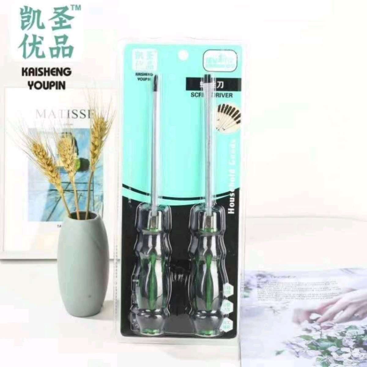 Cross-head screwdriver set, screwdriver flat-head screwdriver tool, can strike multi-functional flat-head screwdrivers