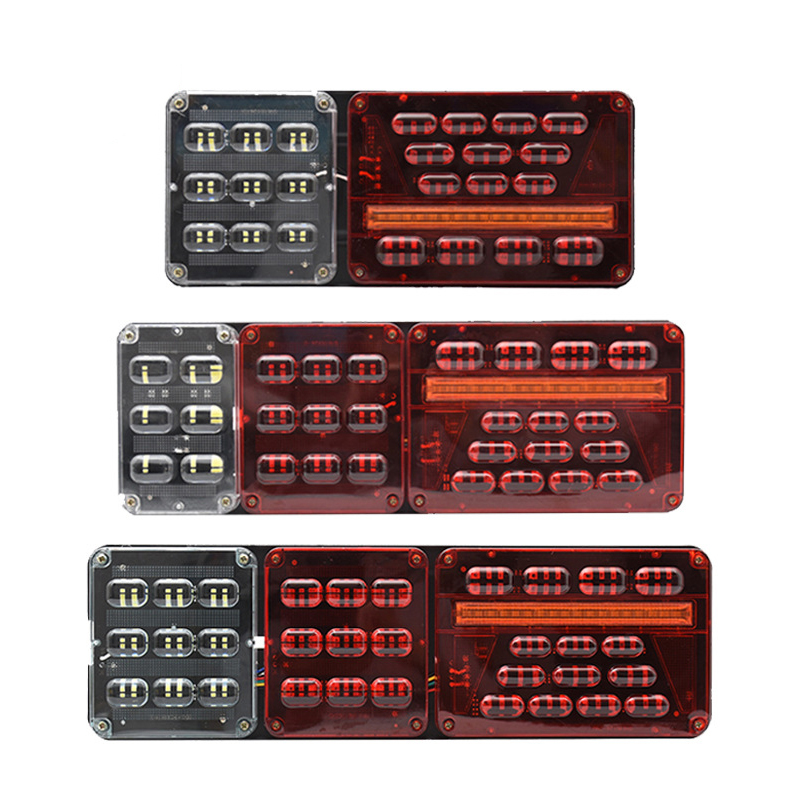 24VLED truck taillights, truck taillights, flowing strobe vehicle lights, tire lights, truck driving turn indication lights full figure