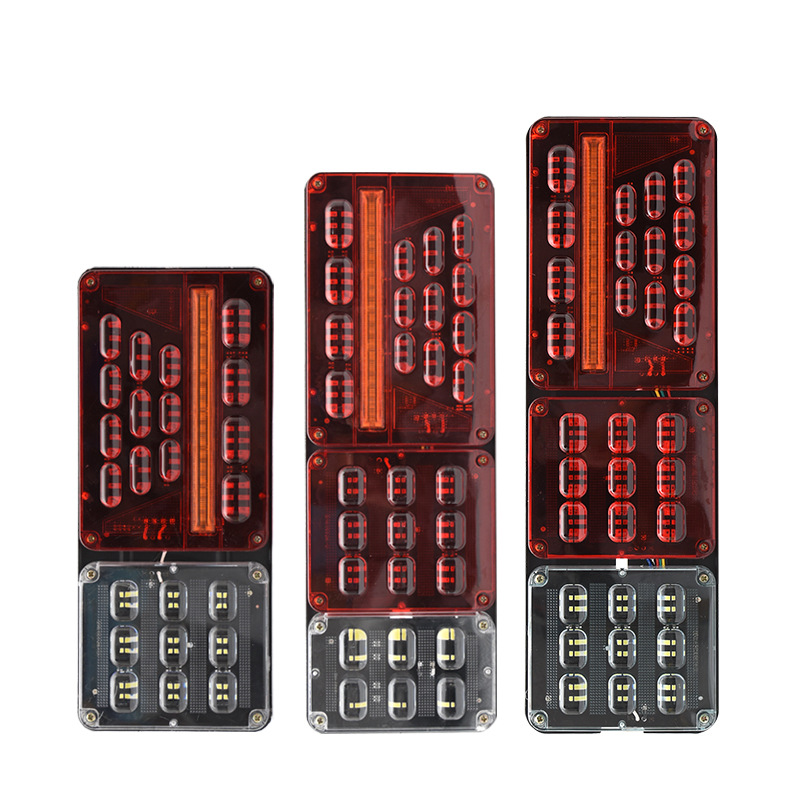 24VLED truck taillights, truck taillights, flowing strobe vehicle lights, tire lights, truck driving turn indication lights Item Picture