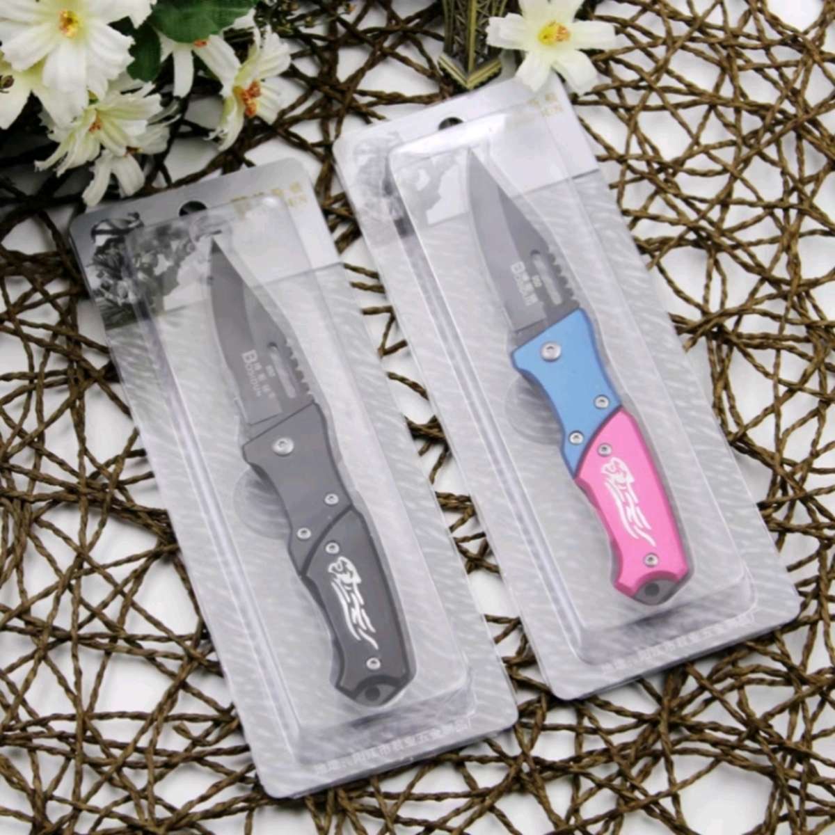 Boston 992 stainless steel Knife, multi-functional knife, wilderness survival folding knife, night market street fruit knife