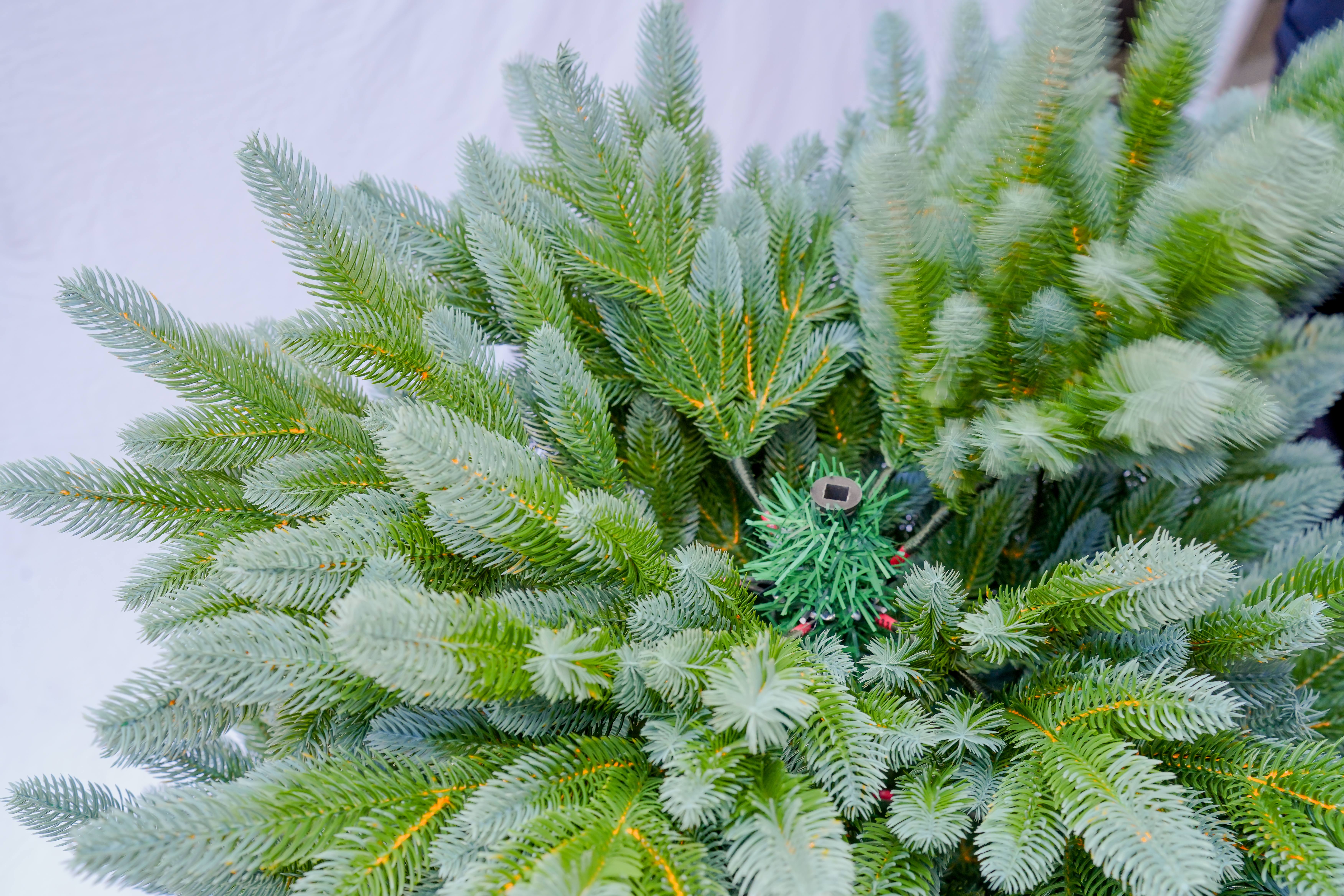 Cross-border PVC PE encrypted simulation Christmas tree ornaments, holiday hotel decoration fake trees, green Christmas decoration props Item Picture