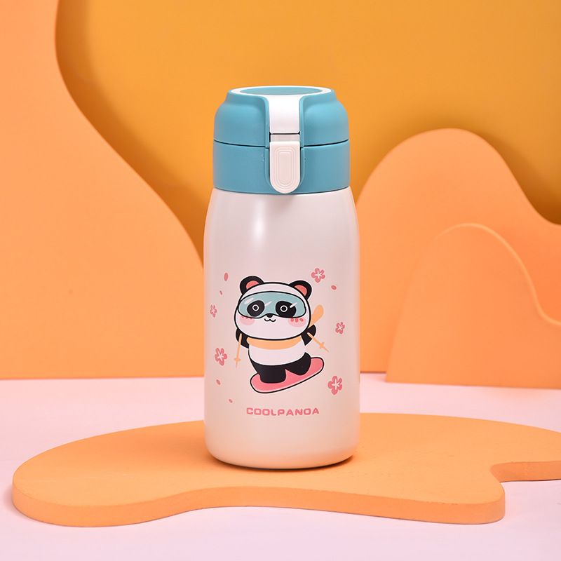 日用百货杯具系列 金属钛保温杯 水杯便携式 钛杯材质 保温效果好 轻便耐用杯子熊猫详情6