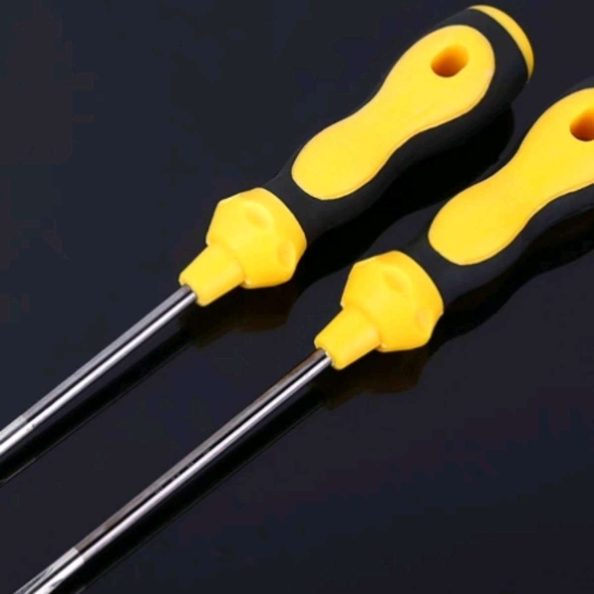 High-quality hoist rubber handle magnetic screwdriver manual repair and disassembly tool, chromium-vanadium steel single screwdriver Specification image