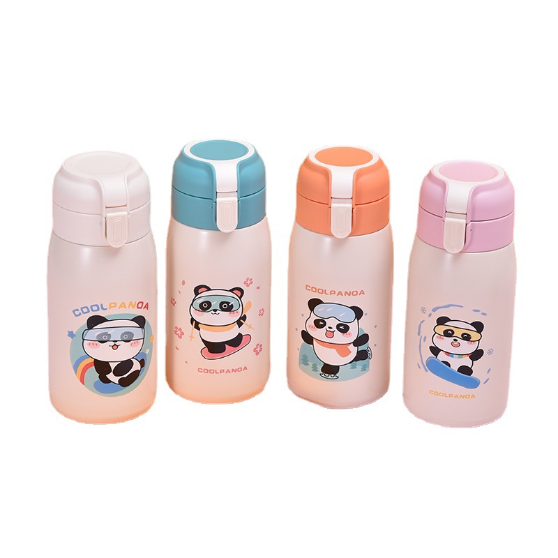 日用百货杯具系列 金属钛保温杯 水杯便携式 钛杯材质 保温效果好 轻便耐用杯子熊猫详情5