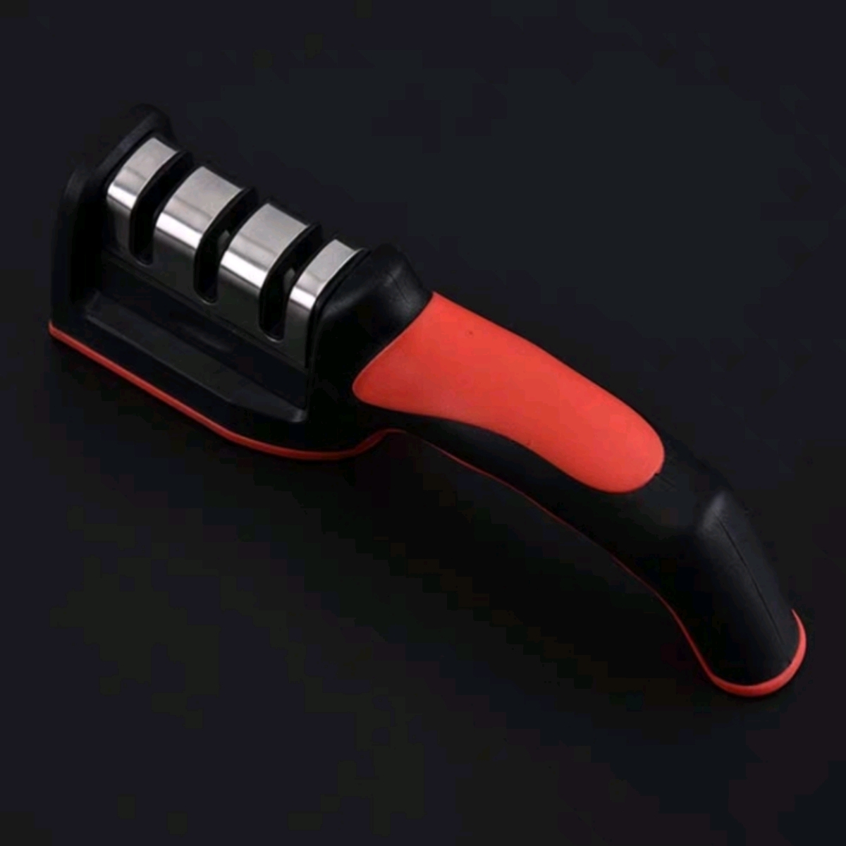 The new K-491 knife sharpener is a household fast knife sharpener, a kitchen three-section whetstone, and a multi-functional handheld three-section knife sharpener details Picture