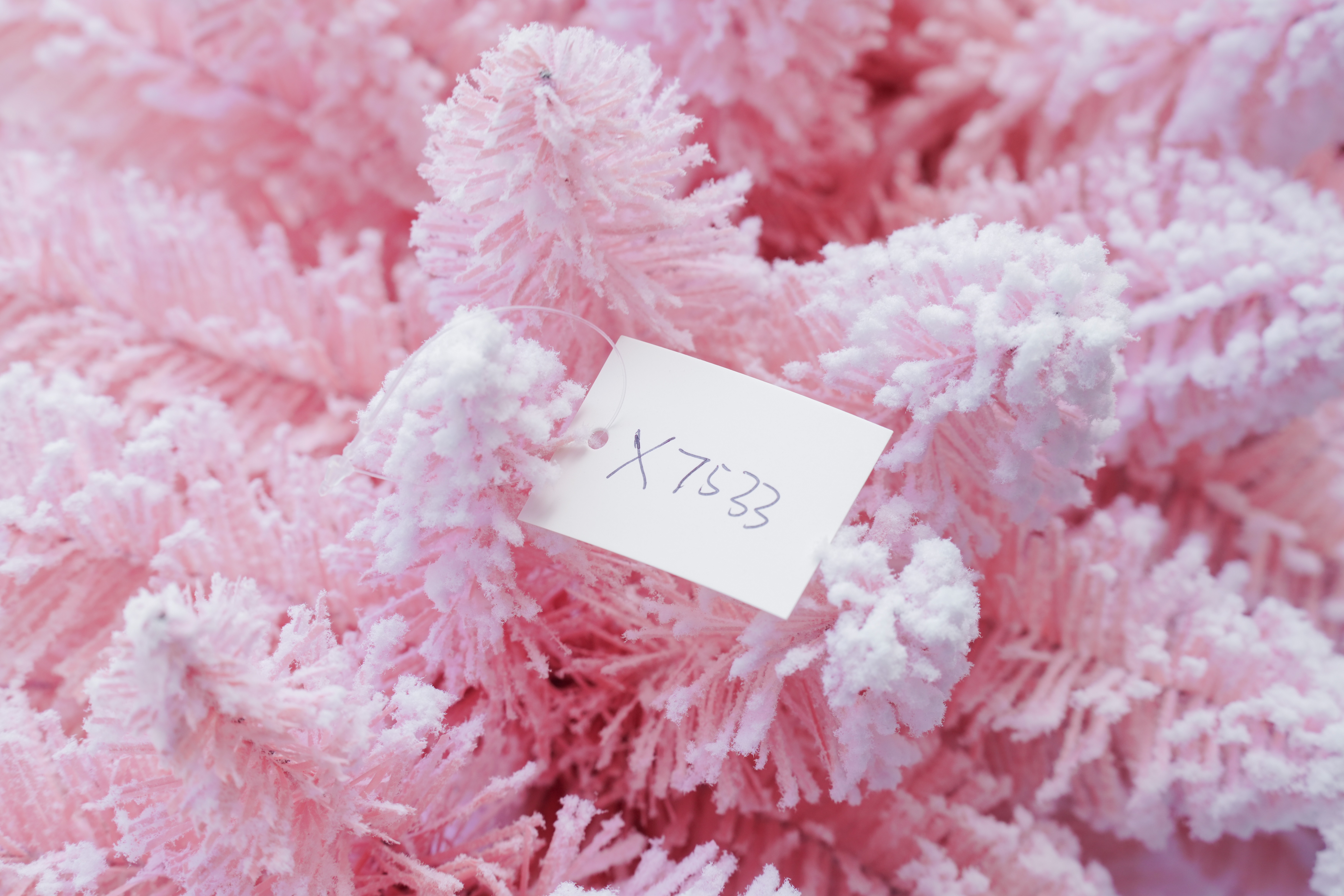 2025 New cross-border best-selling luxury encrypted pink PVC pointed Christmas tree Christmas festival decoration Item Picture