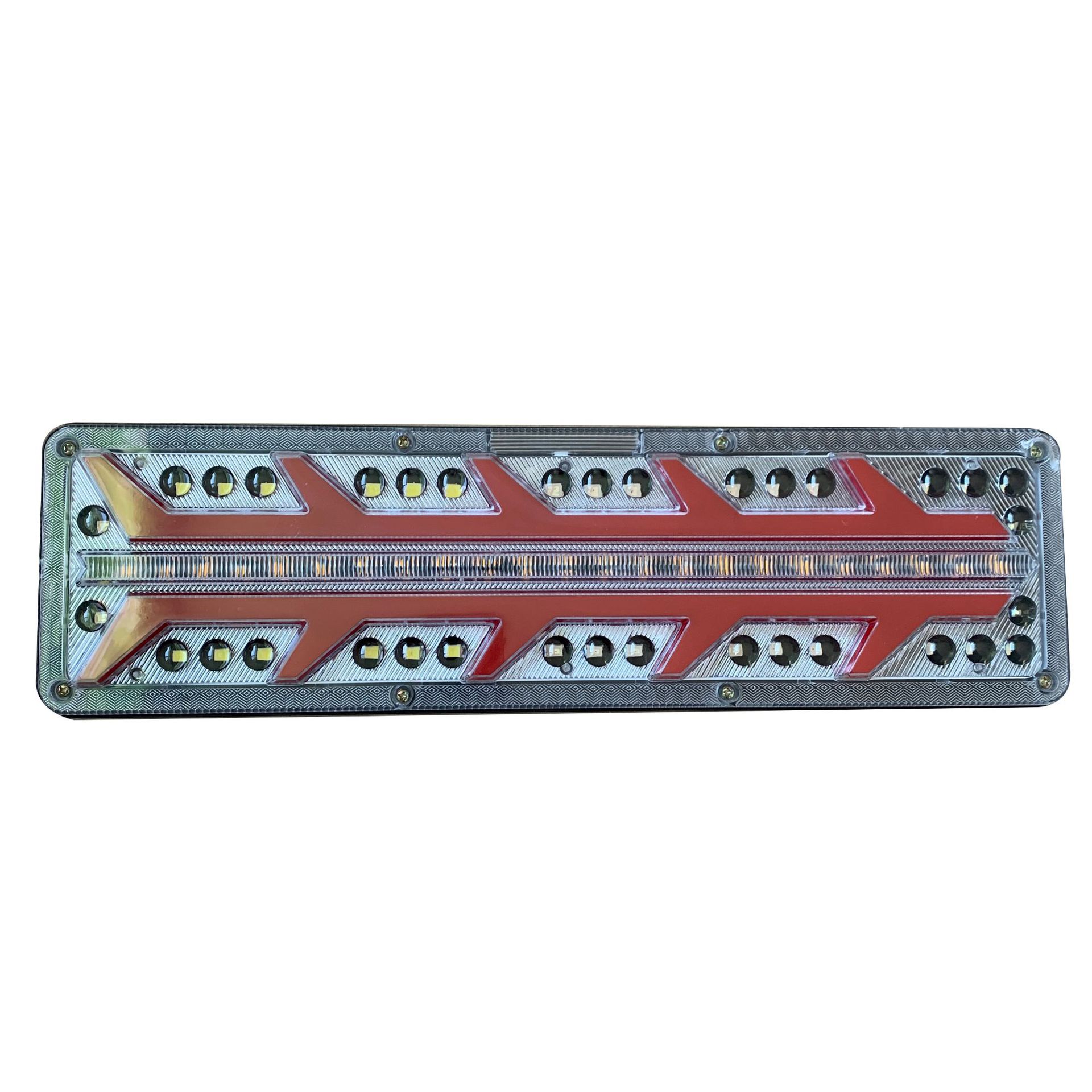 New 24VLED light guide flow truck 140-2 Giant King Steyr King Flow light Strobe truck taillights Application Scenario