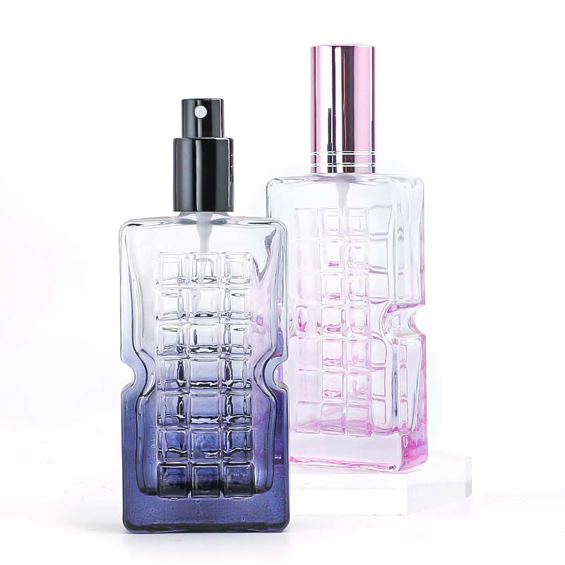 Crystal white transparent glass perfume bottle, 30ml screw-cap perfume, portioned bottles. Specification image
