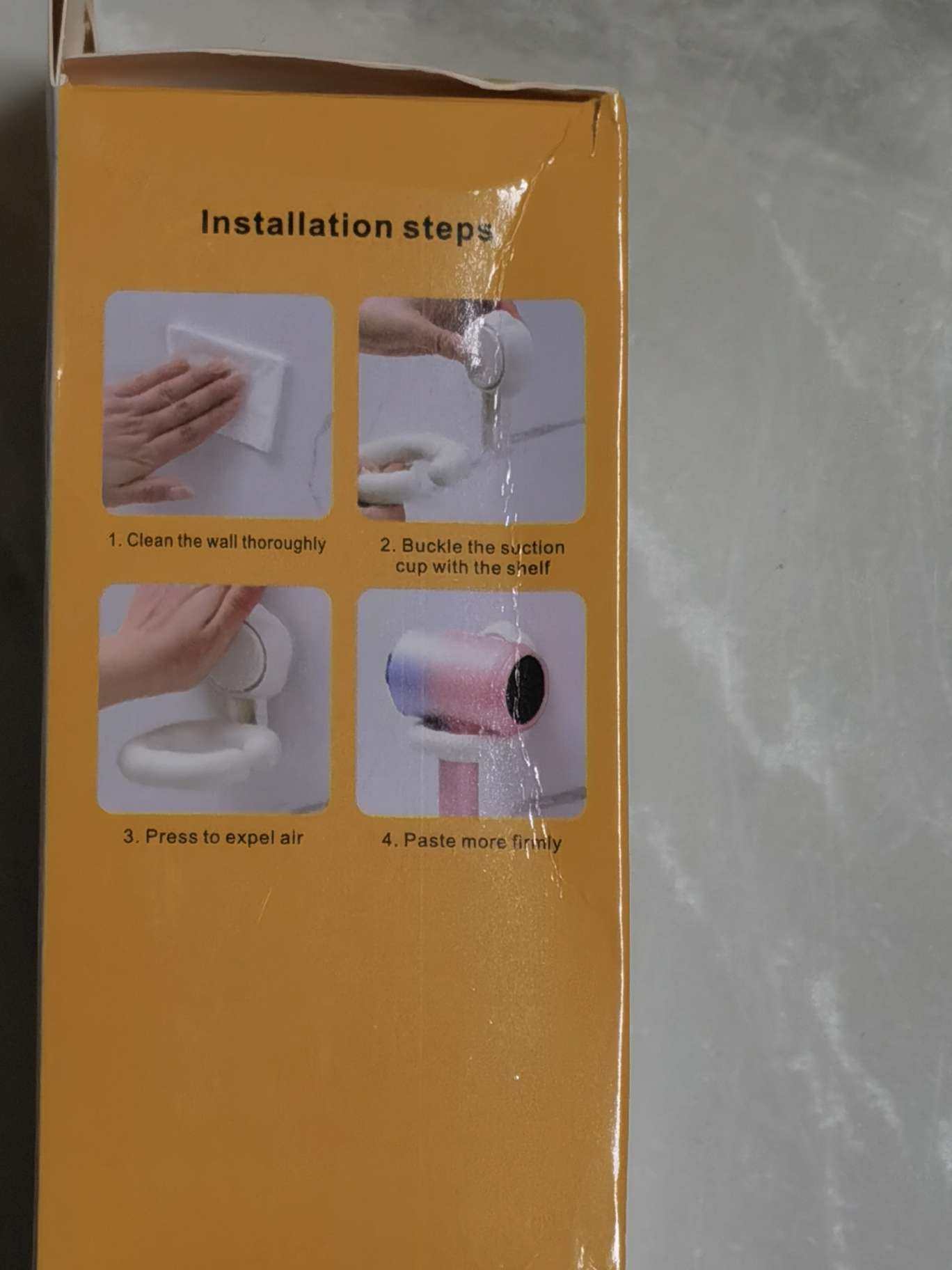 Plastic wall-mounted hair dryer rack for household bathroom and toilet without perforating suction cups undefined