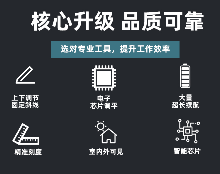 16线+支架高精度贴墙仪水平仪绿光室外便携式超亮水平仪激光强光投线仪详情2