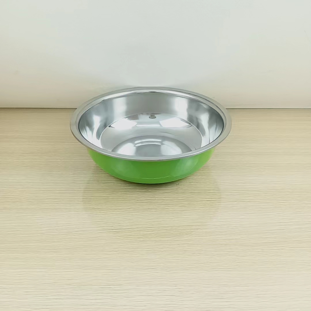 DF68852套装彩色不锈钢盆子加深厚大汤盆调料缸洗菜盆彩色打蛋盆DF TRADING HOUSE详情图2