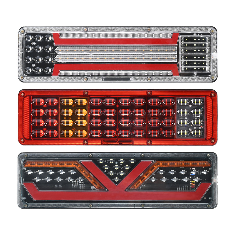 The manufacturer supplies 46cm universal taillights for trucks, 24VLED guided taillights for trucks, and truck taillights details Picture