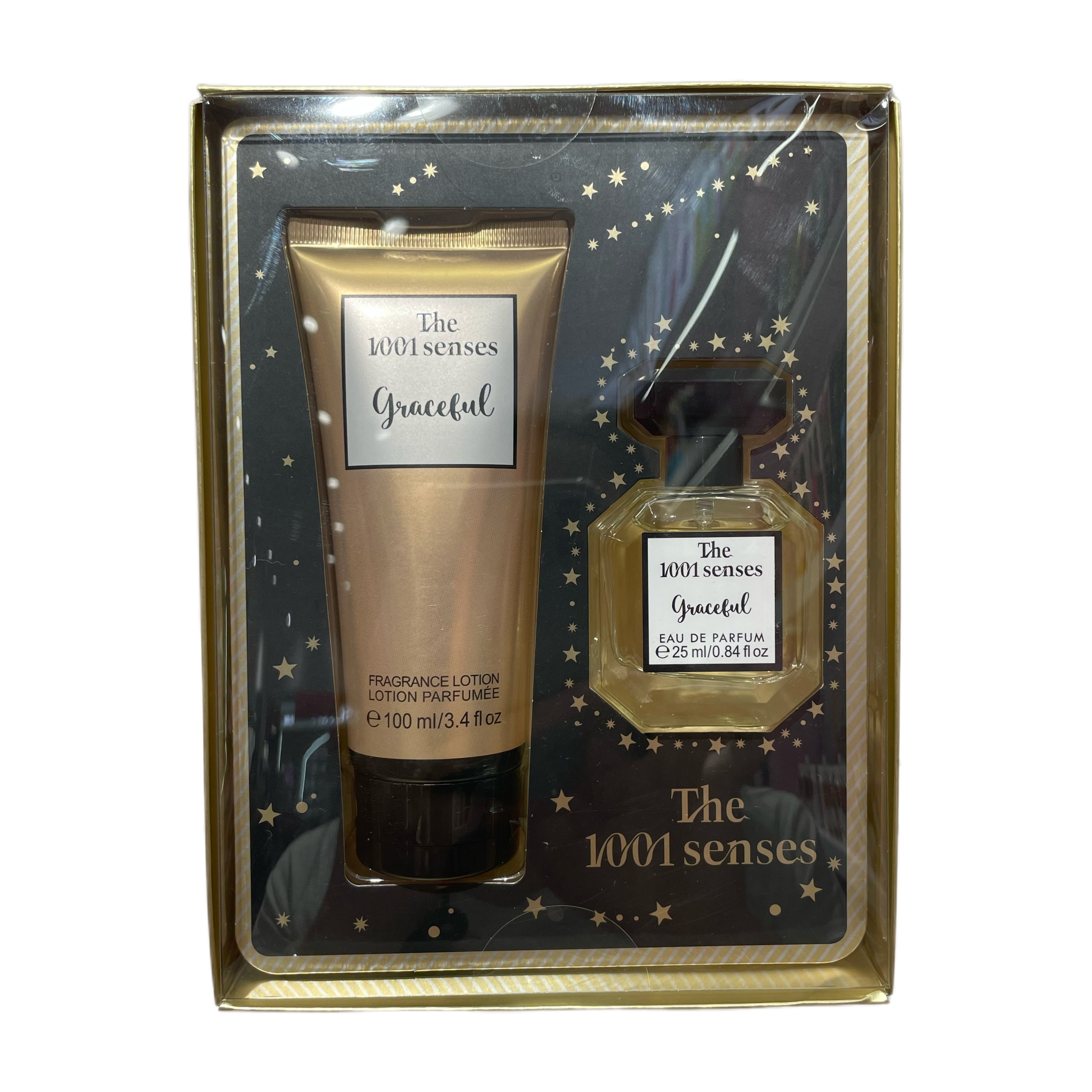 2025 Cross-border Bestseller 25ML Perfume 100ML Body Lotion Set, Two-piece set, Long-lasting Fragrance, Middle East, South America, Africa Specification image