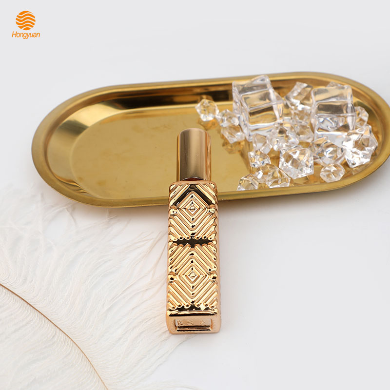12ml square rhombic patterned transparent glass perfume bottles, spray bottles, cosmetic packaging empty bottles, portable sample bottles in stock Specification image