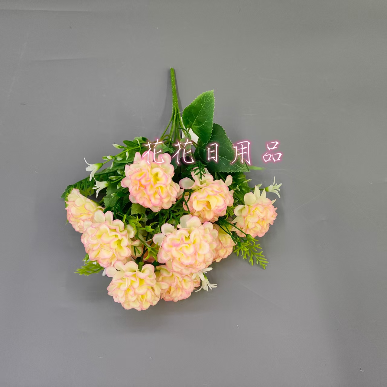 Artificial flowers, artificial flower bonsai, single silk cloth hydrangea, vase, wall hanging and other decorative items Application Scenario